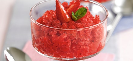 Erdbeersorbet