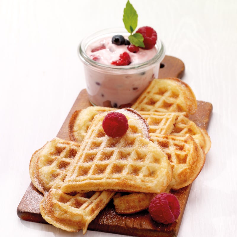 Foto Waffeln mit Beerenjoghurt von WW