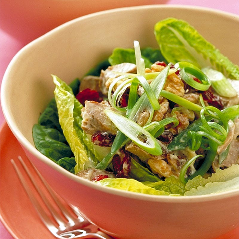 Foto Caesar's Salad mit Hähnchenbrust und Cranberries von WW