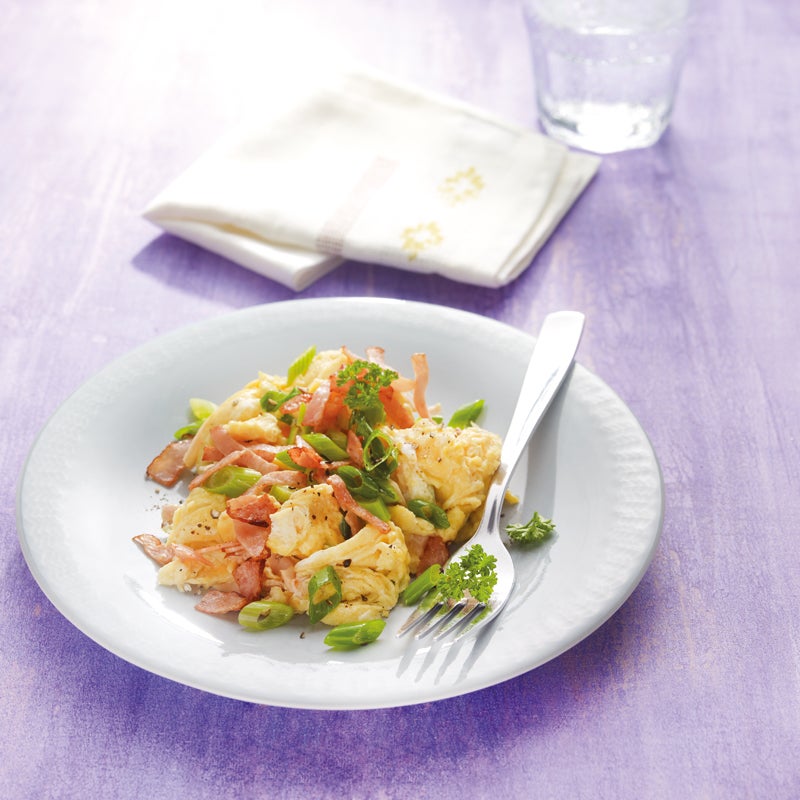 Rührei mit Geflügelbrust Rezept | WW Deutschland Rührei mit Geflügelbrust Rezept | WW Deutschland