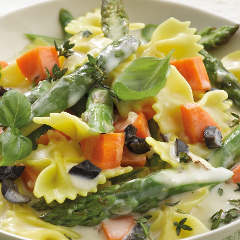 Foto Frühlingsgemüse mit Farfalle von WW
