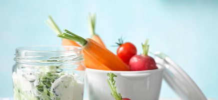 Zaziki mit Snackgemüse