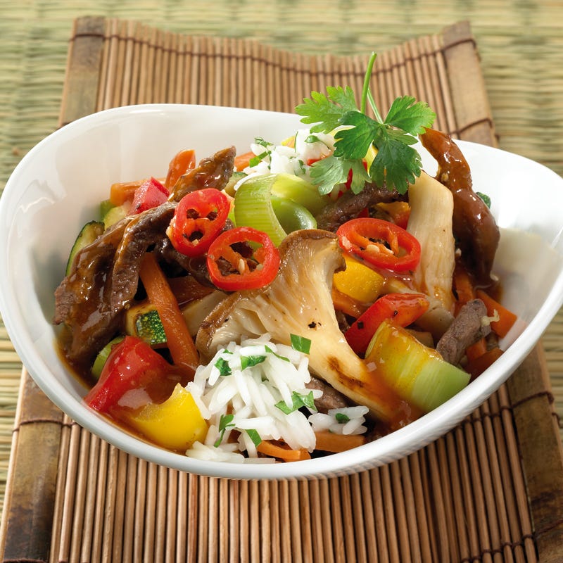 Foto Wokgemüse mit Rindfleisch von WW