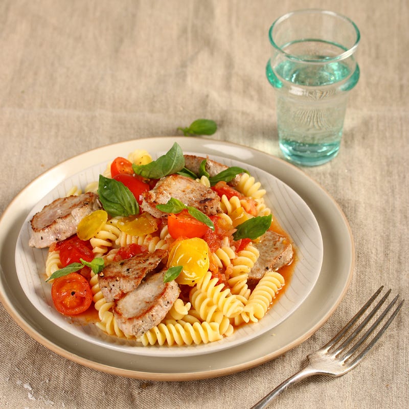 Foto Fusilli mit geschmolzenen Vanilletomaten von WW