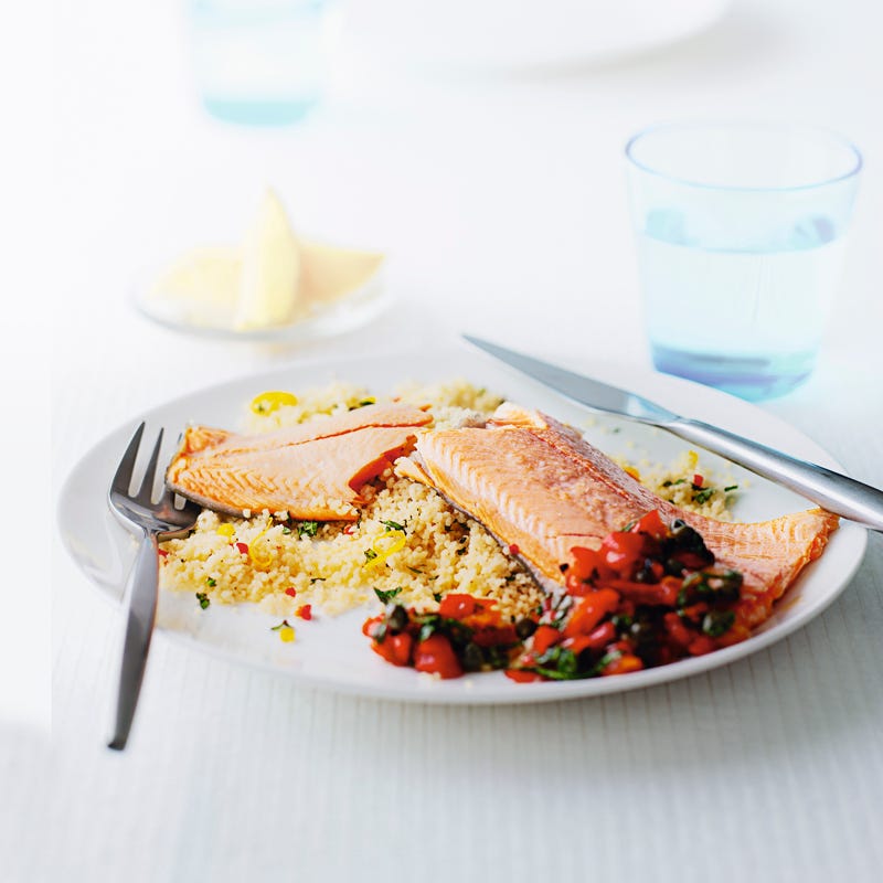 Foto Gegrillte Forelle mit Paprikasauce von WW