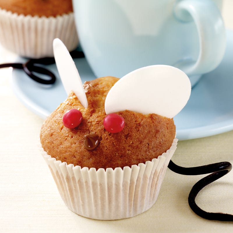 Mäusemuffins mit Ananas