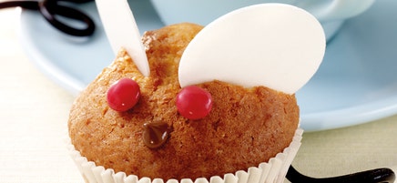 Mäusemuffins mit Ananas