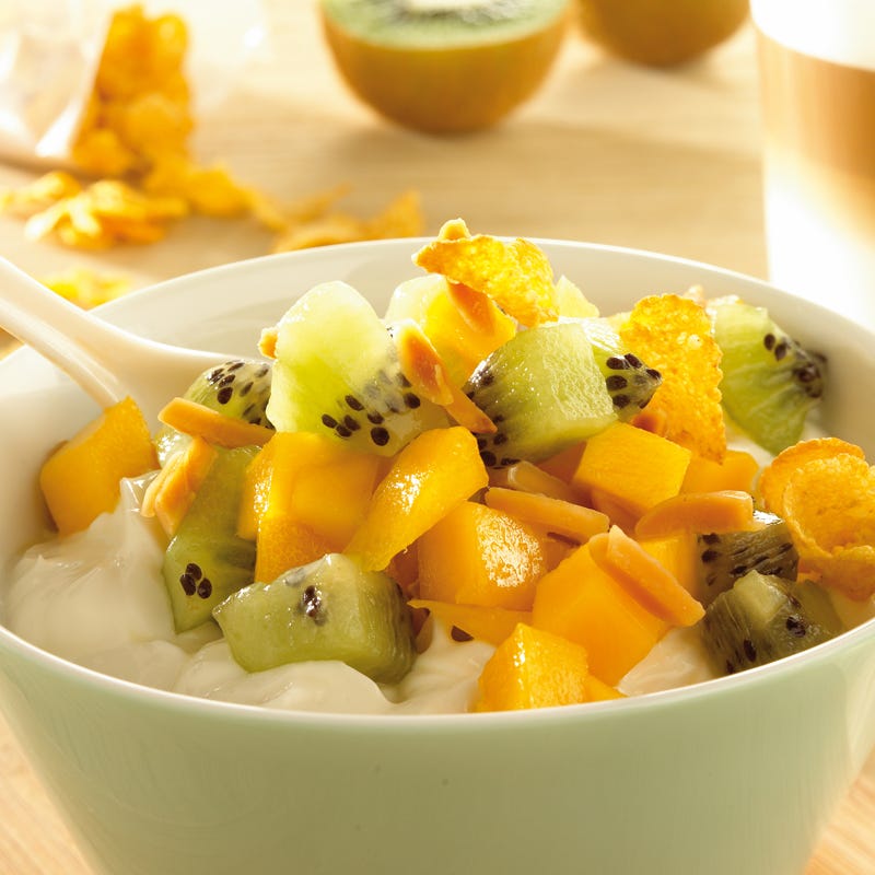 Foto Quark mit Mango und Kiwi von WW