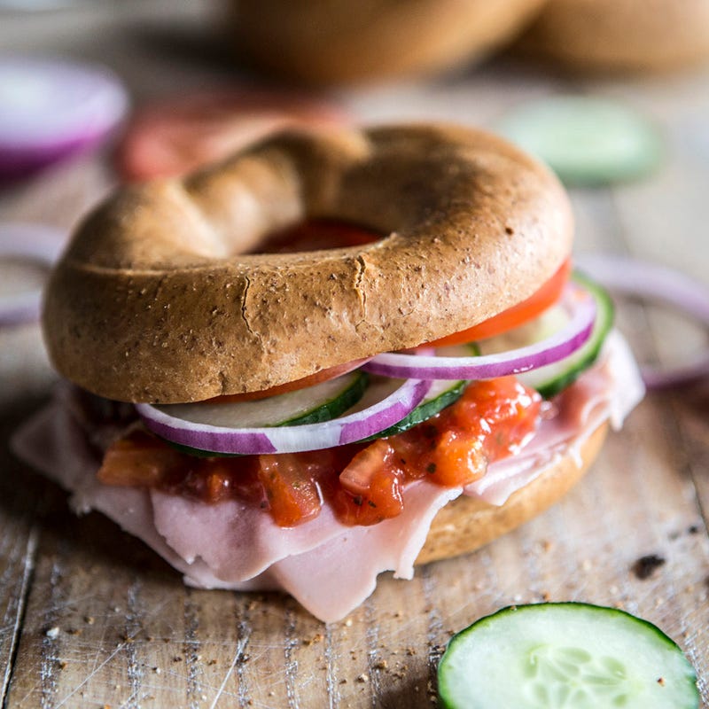 Foto Bagel mit Schinken und Salsa von WW