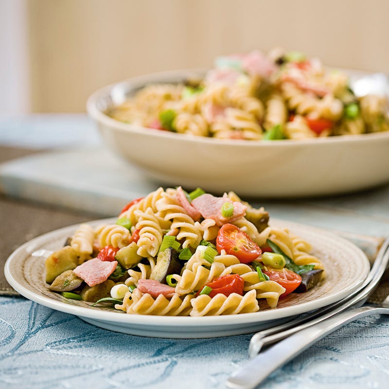 Foto Fusilli mit Aubergine und Speck von WW
