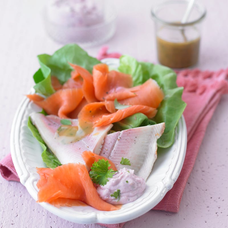 Räucherfisch mit zweierlei Dips