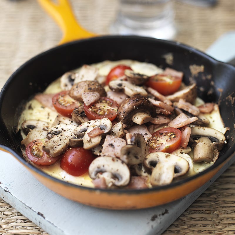 Photo of Bacon & mushroom open omelette by WW