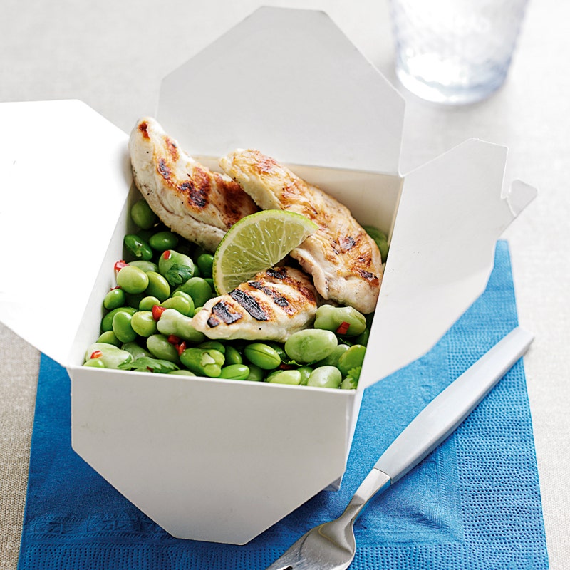 Bohnensalat mit Hähnchen