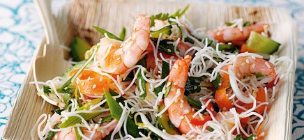 Asiatischer Garnelen-Nudelsalat