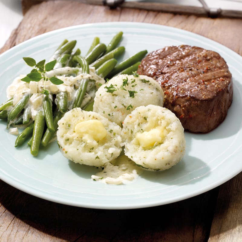 Foto Käseknödel mit Filetsteaks von WW