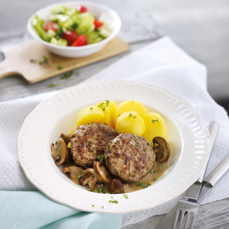 Foto Kräuterfrikadellen mit Jägersauce von WW