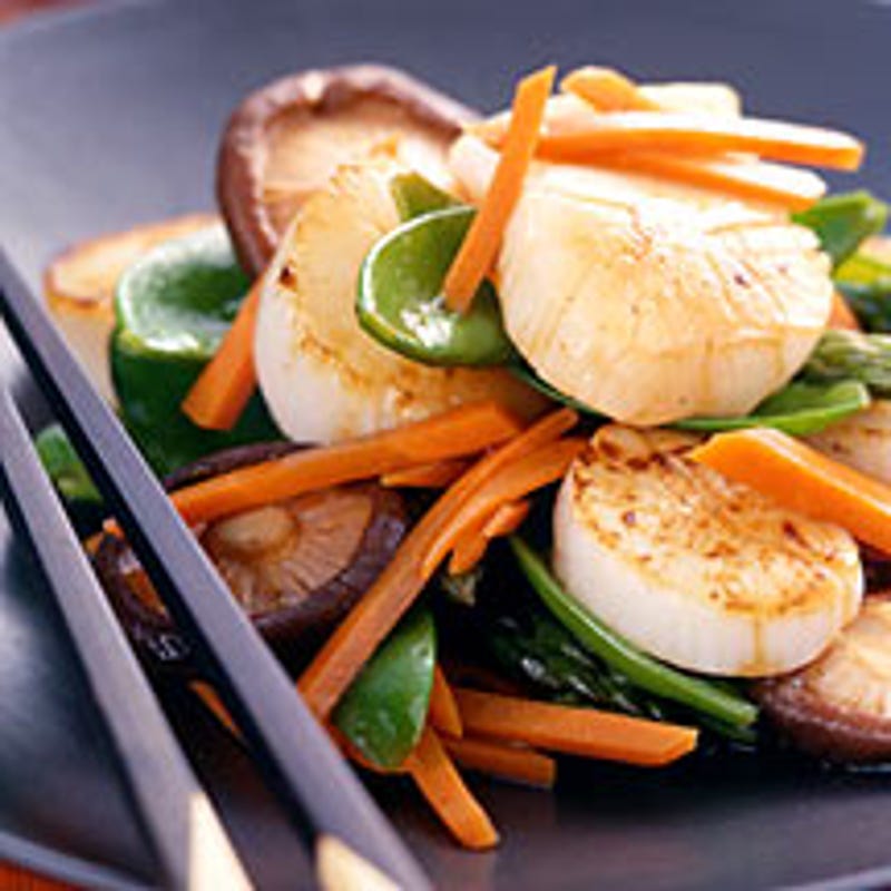 Foto Teriyaki-Gemüse mit Jakobsmuscheln von WW