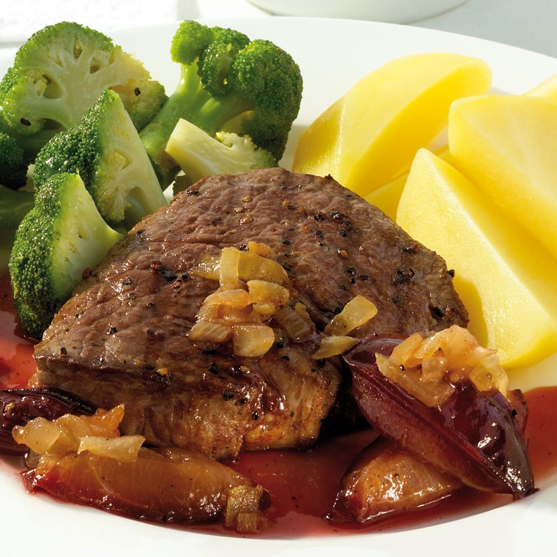 Foto Rinderfilet auf Pflaumensauce von WW