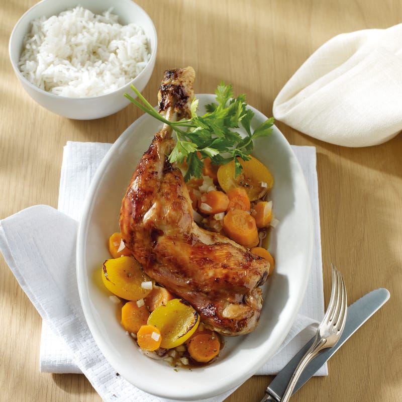 Foto Hähnchenschenkel in Aprikosensauce von WW