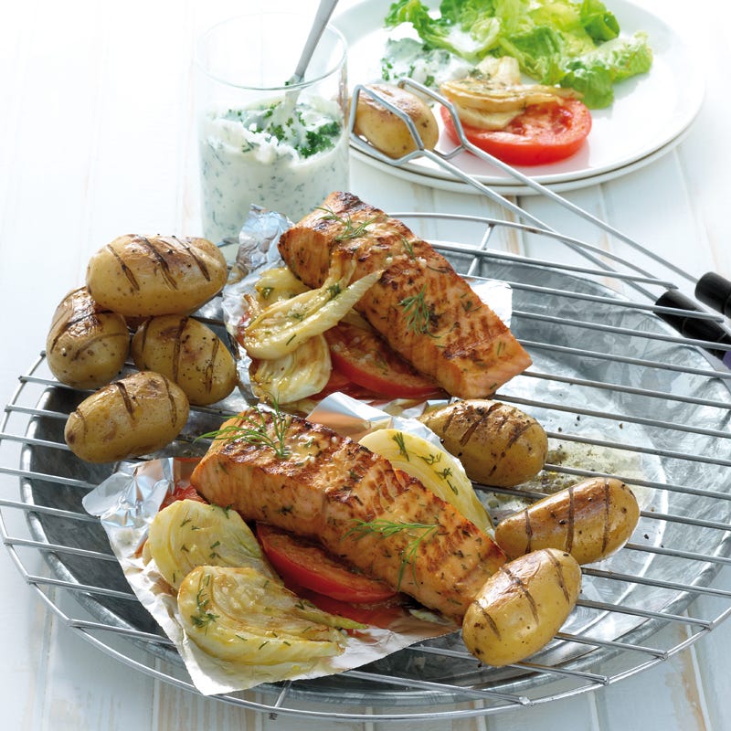 Foto Honiglachs mit Grillkartoffeln von WW