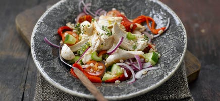 Chargrilled chicken & barley salad