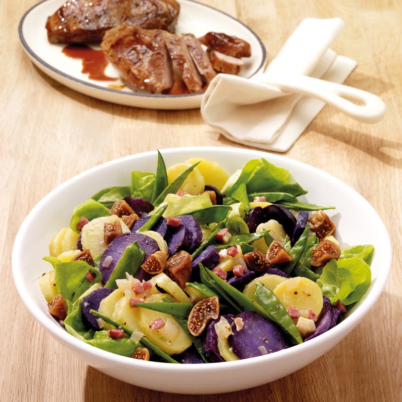 Trüffelkartoffelsalat mit Entenbrust