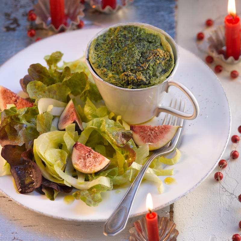 Foto Spinatsoufflé mit Feigensalat von WW