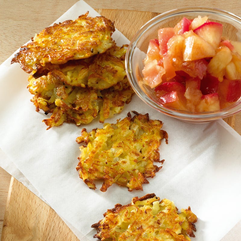 Foto Reibekuchen mit Apfelkompott von WW