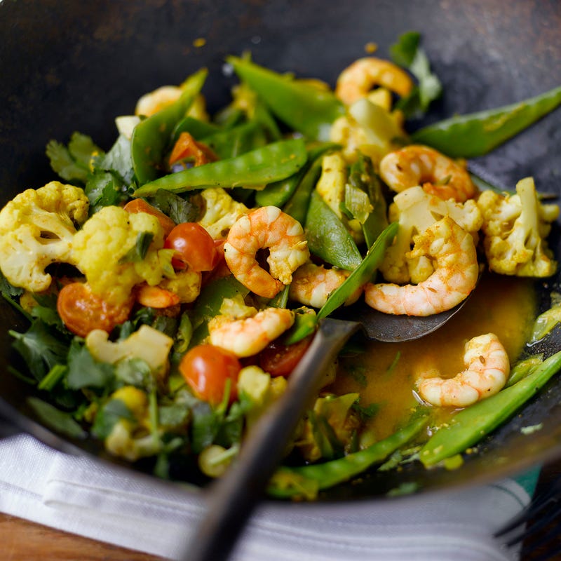 Foto Garnelen mit Wokgemüse von WW