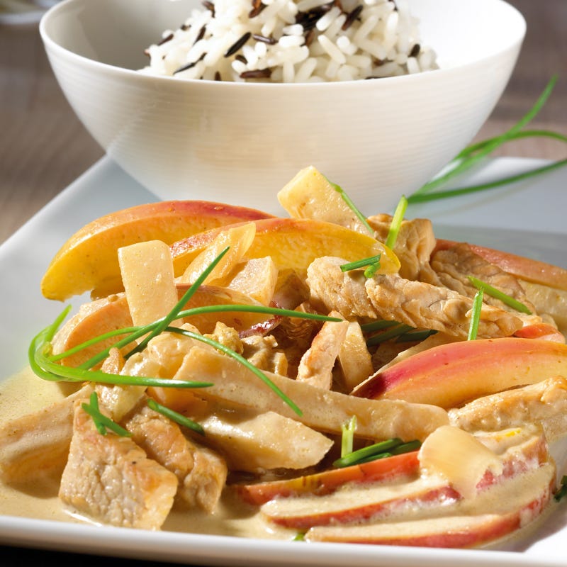 Foto Putengeschnetzeltes mit Sellerie und Apfel von WW