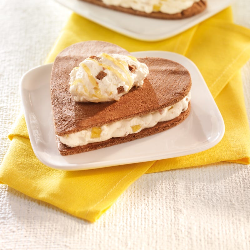 Foto Pfirsich-Biskuit-Herzen von WW