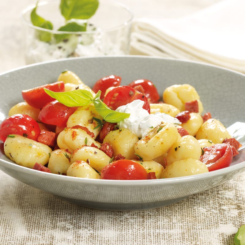 Foto Gnocchipfanne mit Ziegenkäsedip von WW