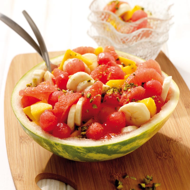 Foto Obstsalat mit Erdbeerdressing von WW