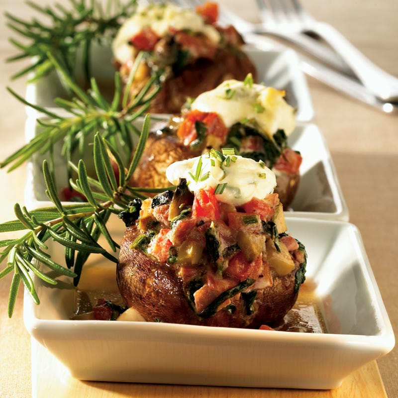 Foto Gratinierte Champignons mit Ziegenkäse von WW