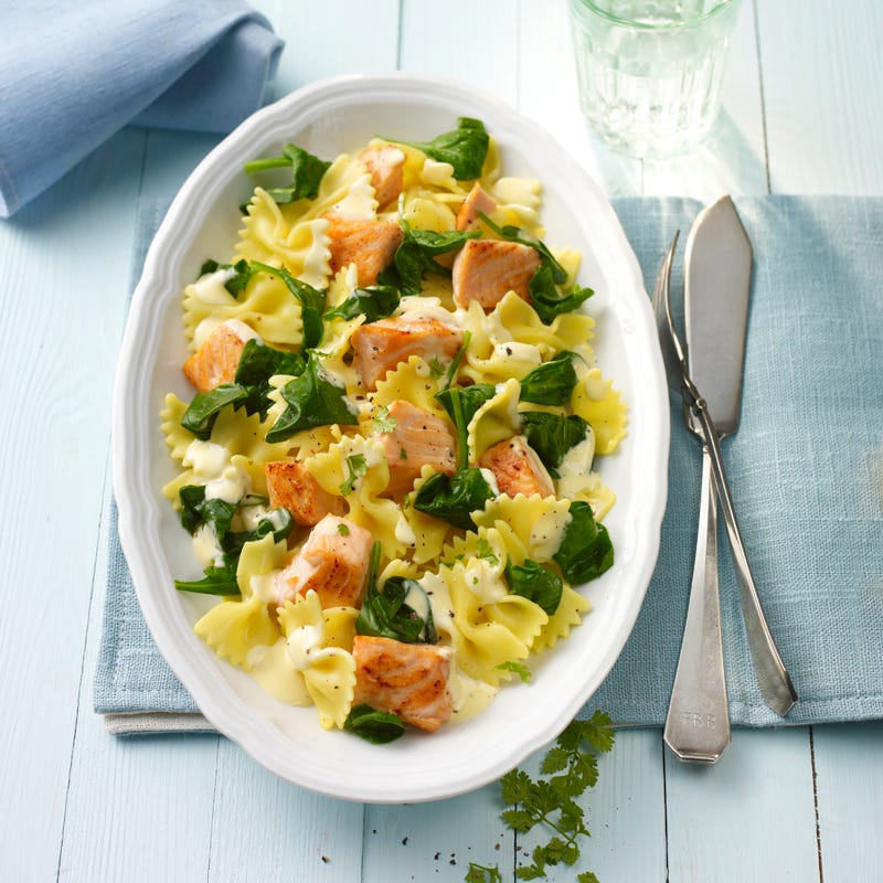 Foto Lachs-Spinat-Nudeln von WW