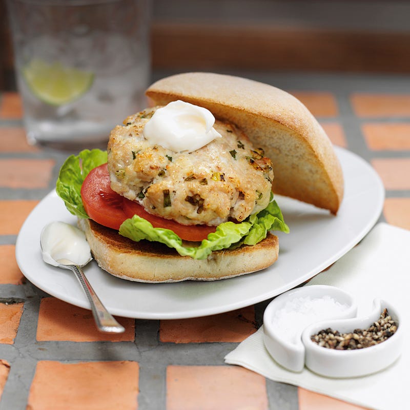 Foto Hähnchenburger mit Parmesan und Rosmarin von WW