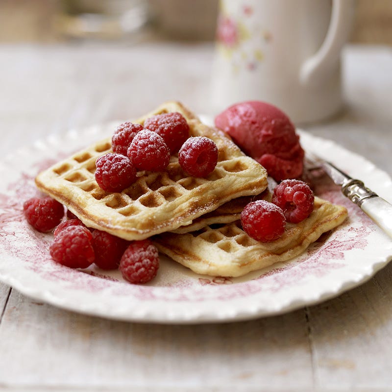 Photo of Raspberry waffles by WW