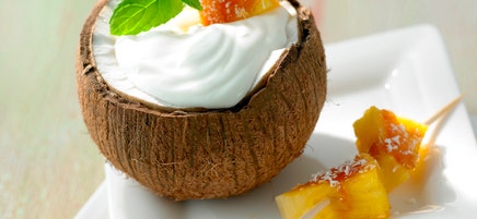 Buttermilchdessert Pina-Colada