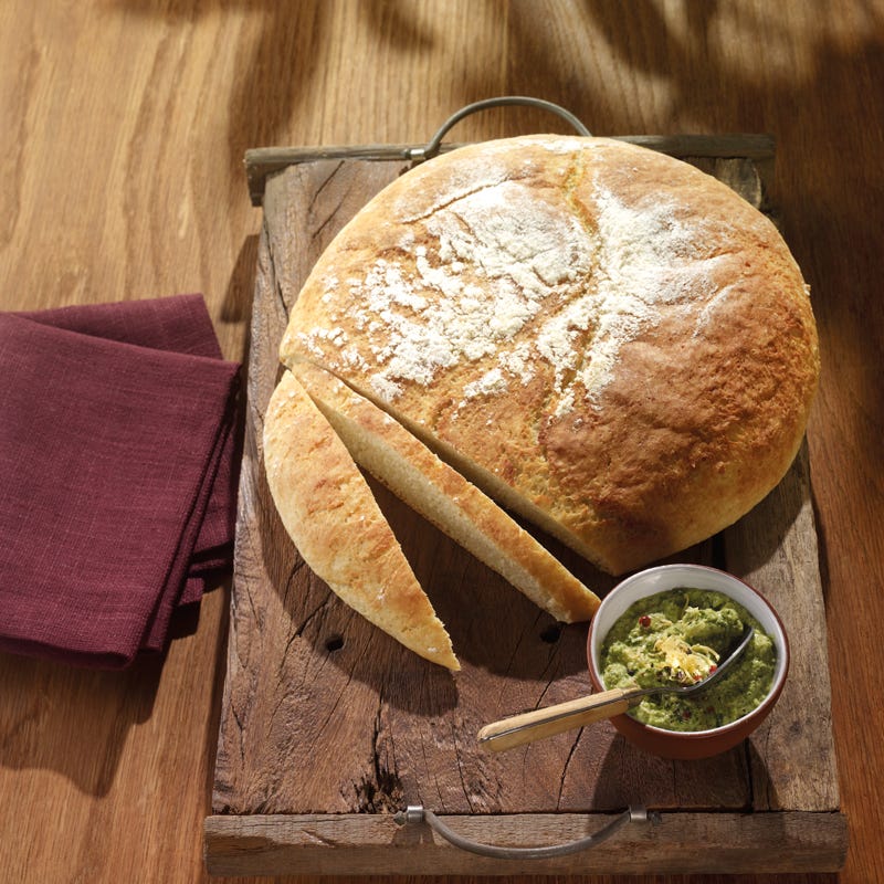 Foto Kartoffelbrot mit Kräuter-Walnuss-Pesto von WW