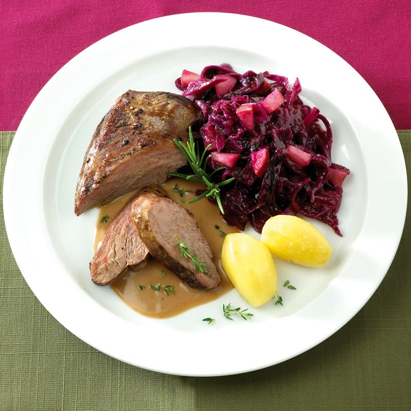 Foto Gänsebrust mit Rotkohl von WW
