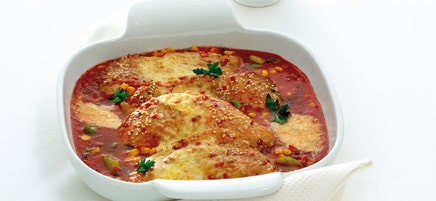 Feuriges Ofenschnitzel