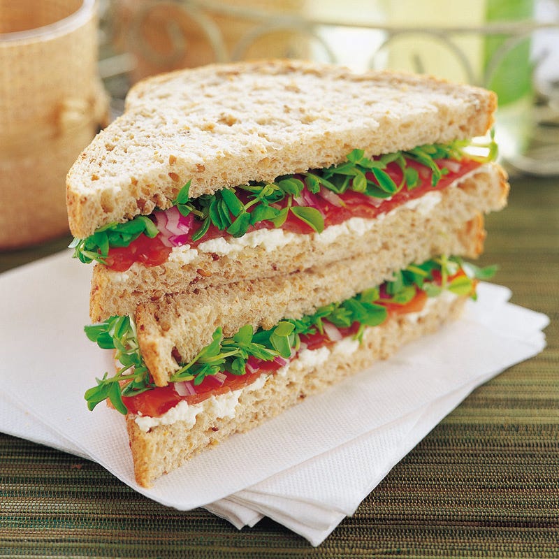 Foto Lachs-Sandwich mit Rucola von WW