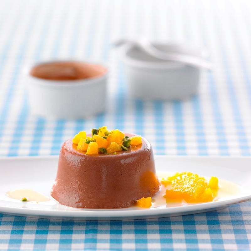 Foto Schokoladenflammerie mit Orangensauce von WW