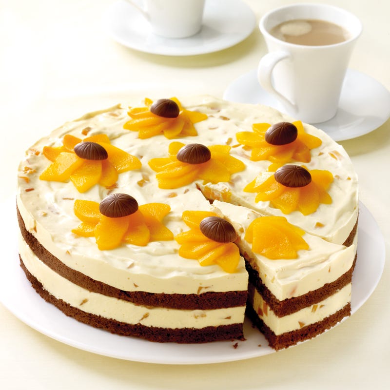 Buttermilch-Pfirsich-Torte
