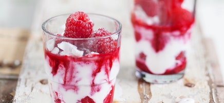 Himbeer-Quark-Swirl