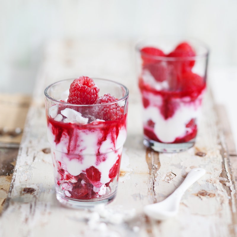 Himbeer-Quark-Swirl