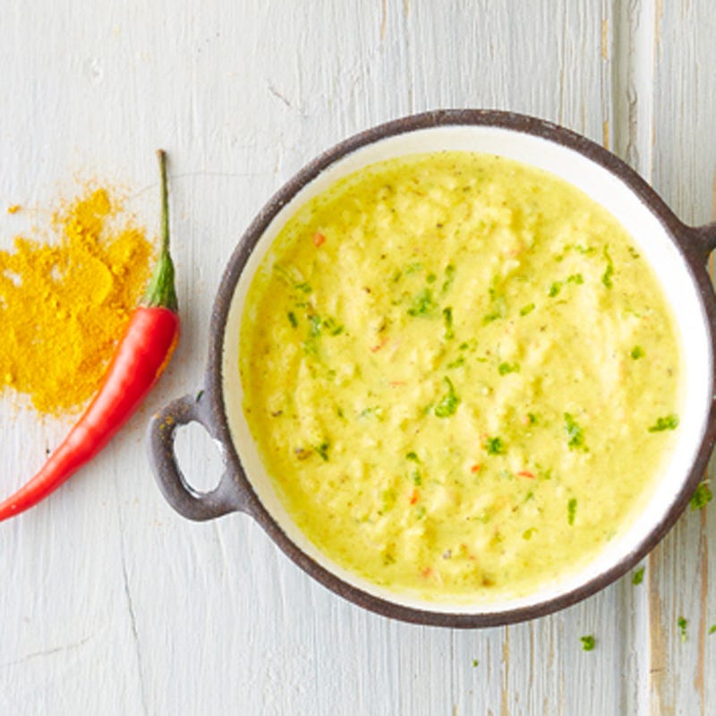 Scharfe Curry-Kokos-Marinade