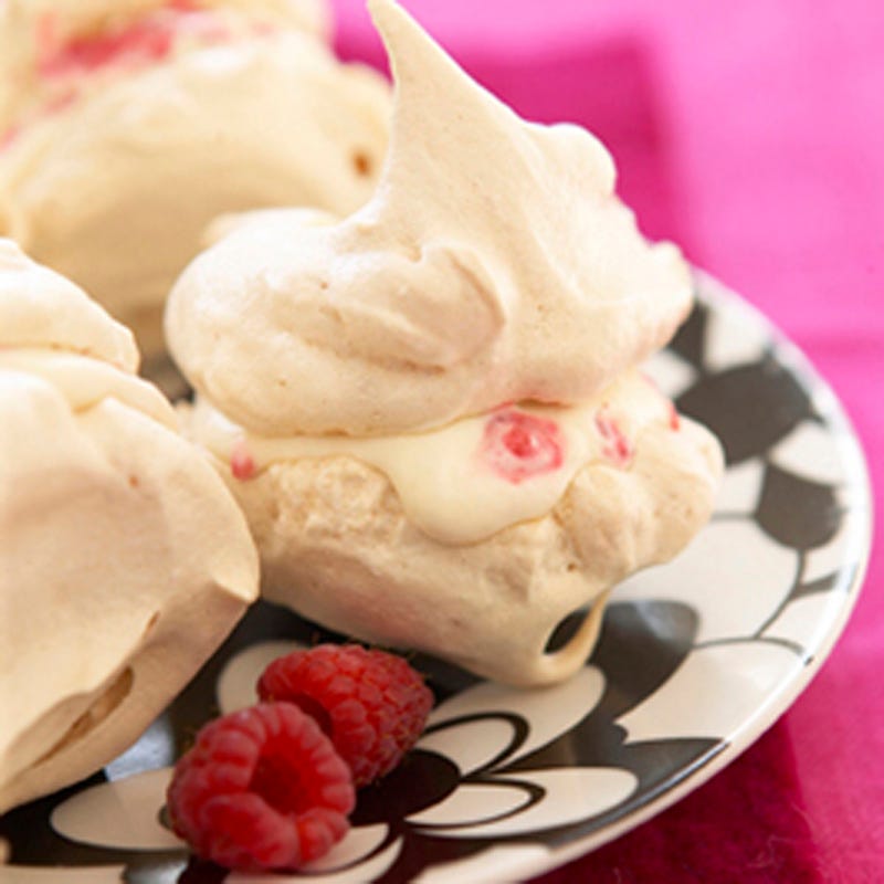 Foto Baiser mit Himbeercreme von WW