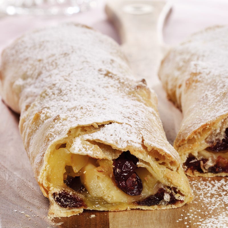 Foto Apfelstrudel mit Cranberrys von WW