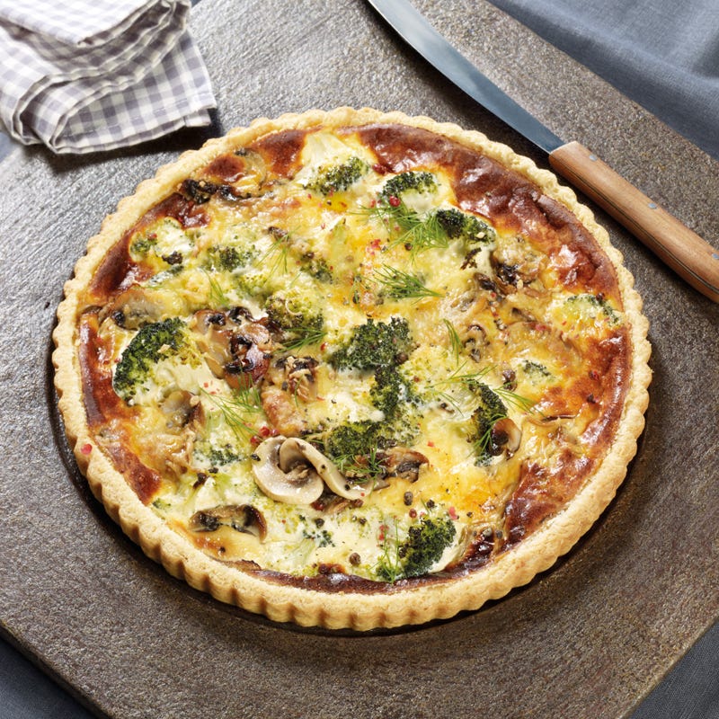 Foto Brokkoliquiche mit Champignons von WW